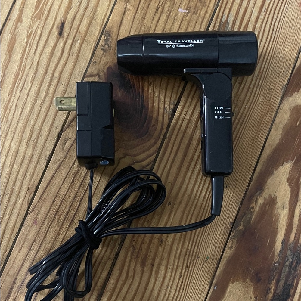 Samsonite Black Compact Travel Hair Dryer